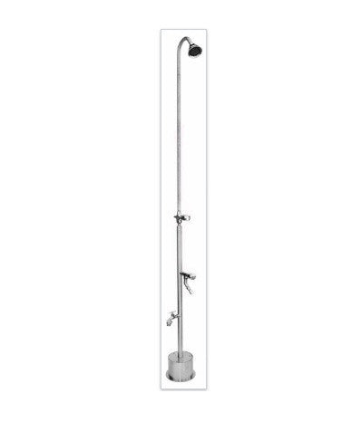 Outdoor Shower Co. BS-2000-ADA -Free Standing Cold Water Shower w/ Foot Shower