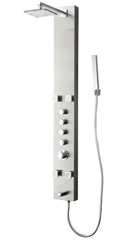 Fresca Pavia Stainless Steel (Brushed Silver) FSP8001BS Shower Massage Panel - Cloud 9 Shower Heads