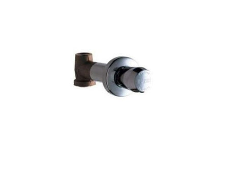 Outdoor Shower Co Concealed Single Supply Valve - ADA Metered Valve - Chrome Plated Brass with Stainless Steel Trim - CSV-770-665-ADA-SS