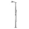Outdoor Shower Co " Square" Free Standing Hot & Cold Shower Unit - Hand Spray - 8" Square Shower Head - FTA-Q86-HCHS