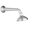 Outdoor Shower Co. 4” Shower Head, 8” Arm - Satin CAP-112EAS-4
