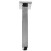 Outdoor Shower Co 8” Square Ceiling Mount Shower Arm - Satin or Mirror GL-BDQV-8-S