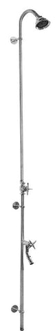 Outdoor Shower Co. PM-600-CHV - 3” Shower Head, Foot Shower