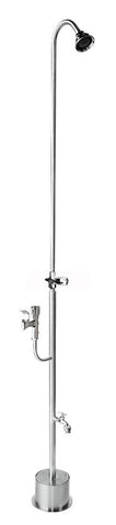 Outdoor Shower Co. PSDF-1500-ADA - 3" Shower Head , Hose Bibb, Drinking Fountain