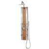 PULSE Bali ShowerSpa – 1050 Bamboo Panel with Brushed Stainless Steel Shower System