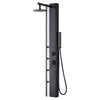 PULSE Eclipse ShowerSpa – 1060MB-SSB Matte Black/Stainless Steel Brushed Shower System