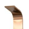 PULSE ShowerSpas Santa Cruz ShowerSpa 1033 Brushed Bronze Stainless Steel Shower Panel