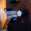 PULSE ShowerSpas Sedona ShowerSpa 1041 Hammered Copper ORB Shower Panel