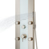 PULSE ShowerSpas Tropicana ShowerSpa 1039W-BN White Glass Shower Panel