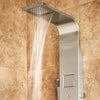 PULSE ShowerSpas Waimea ShowerSpa 1034 Matte Brushed Stainless Steel Shower Panel