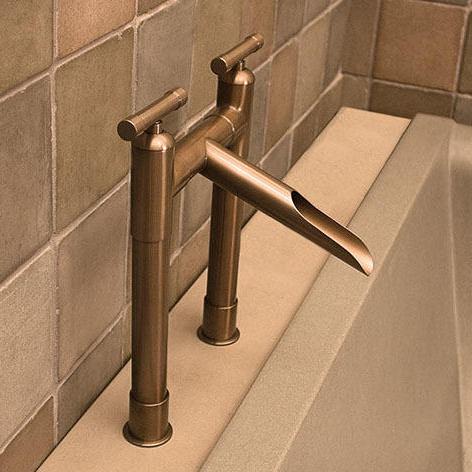 Sonoma Forge - Wherever Widespread Deck Mount Tub Filler With Waterfall Spout - WE-RTF-DM-WF
