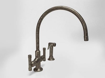 Sonoma Forge Cuvee Deck Mount Kitchen Faucet With Side Spray - CV-GN-LG-W/SP