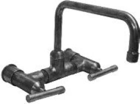 Sonoma Forge Waterbridge Wall Mount Kitchen Faucet With Square Fixed Spout - WB-WM-SQ-FX