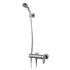 Outdoor Shower Co. Stainless Steel, Single Lever Handle, Hot & Cold Supply CAP-3121-HS