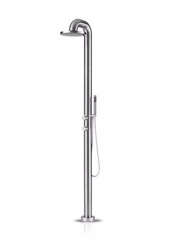 JEE-O FATLINE 02TH Polished Stainless Steel Outdoor Shower 200-6311 - Cloud 9 Shower Heads
