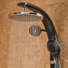 PULSE ShowerSpas Bonzai ShowerSpa 1017-B Black Aluminum Shower System - Cloud 9 Shower Heads