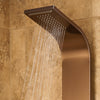 PULSE ShowerSpas Santa Cruz ShowerSpa 1033 Brushed Bronze Stainless Steel Shower Panel - Cloud 9 Shower Heads
