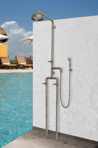 SONOMA FORGE WB-SHW-1050 EXPOSED OUTDOOR SHOWERS UNIT W/ 8" RAIN HEAD AND HANDSHOWER